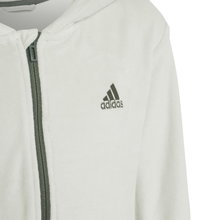adidas Training Jacket Lounge Velour Lime Green Girls